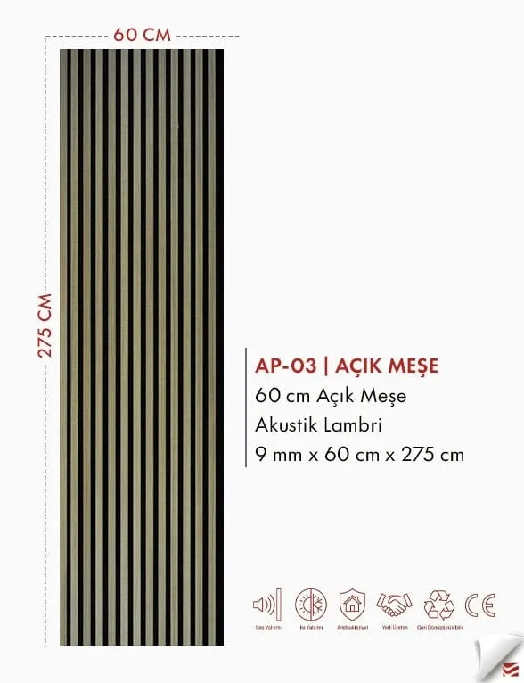 60cm Akustik Panel + Silikon Hediye görseli 5