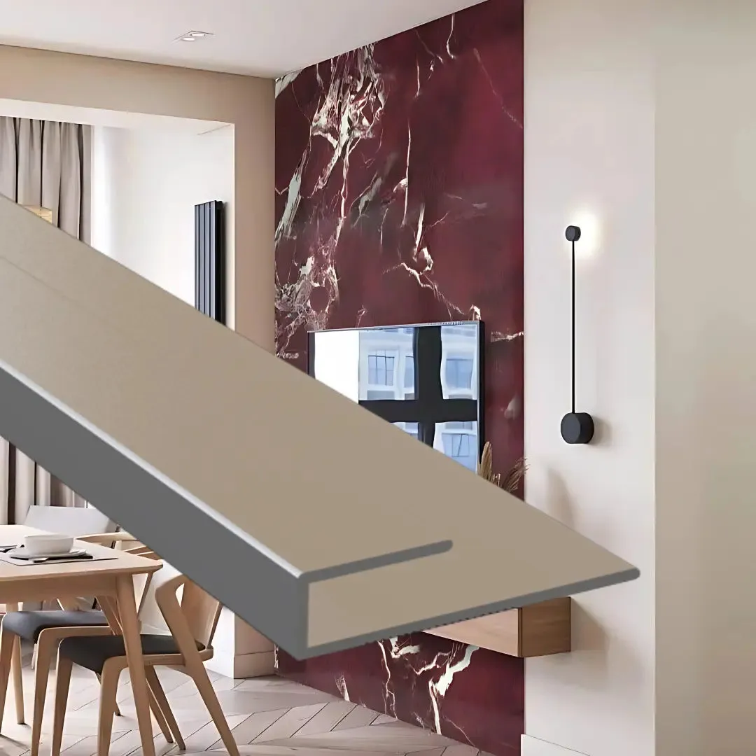 PVC Duvar Panel U Bitim Profili görseli 1