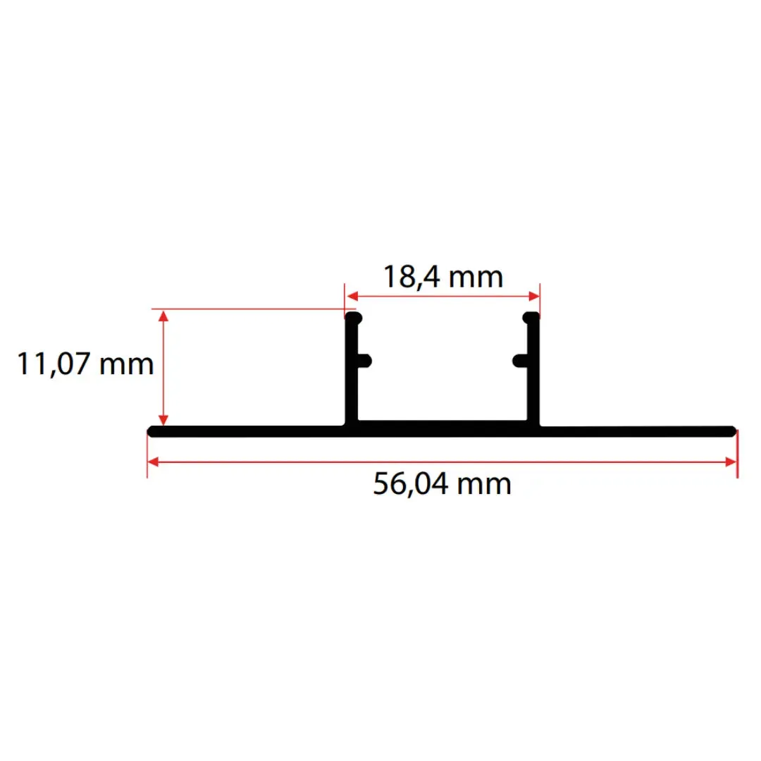 1.8CM Ters Trimless LED Profili görseli 3