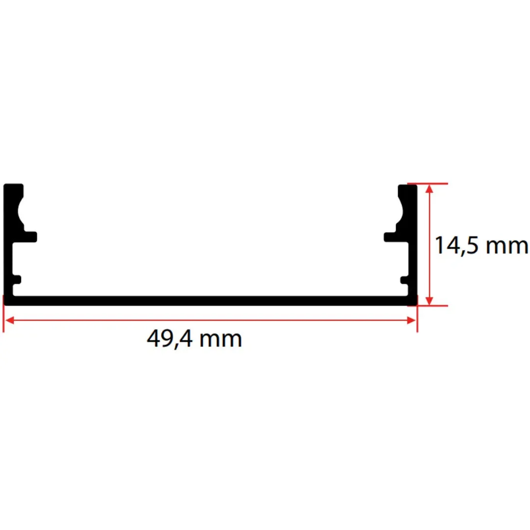 50MM Kanal LED Profili görseli 3