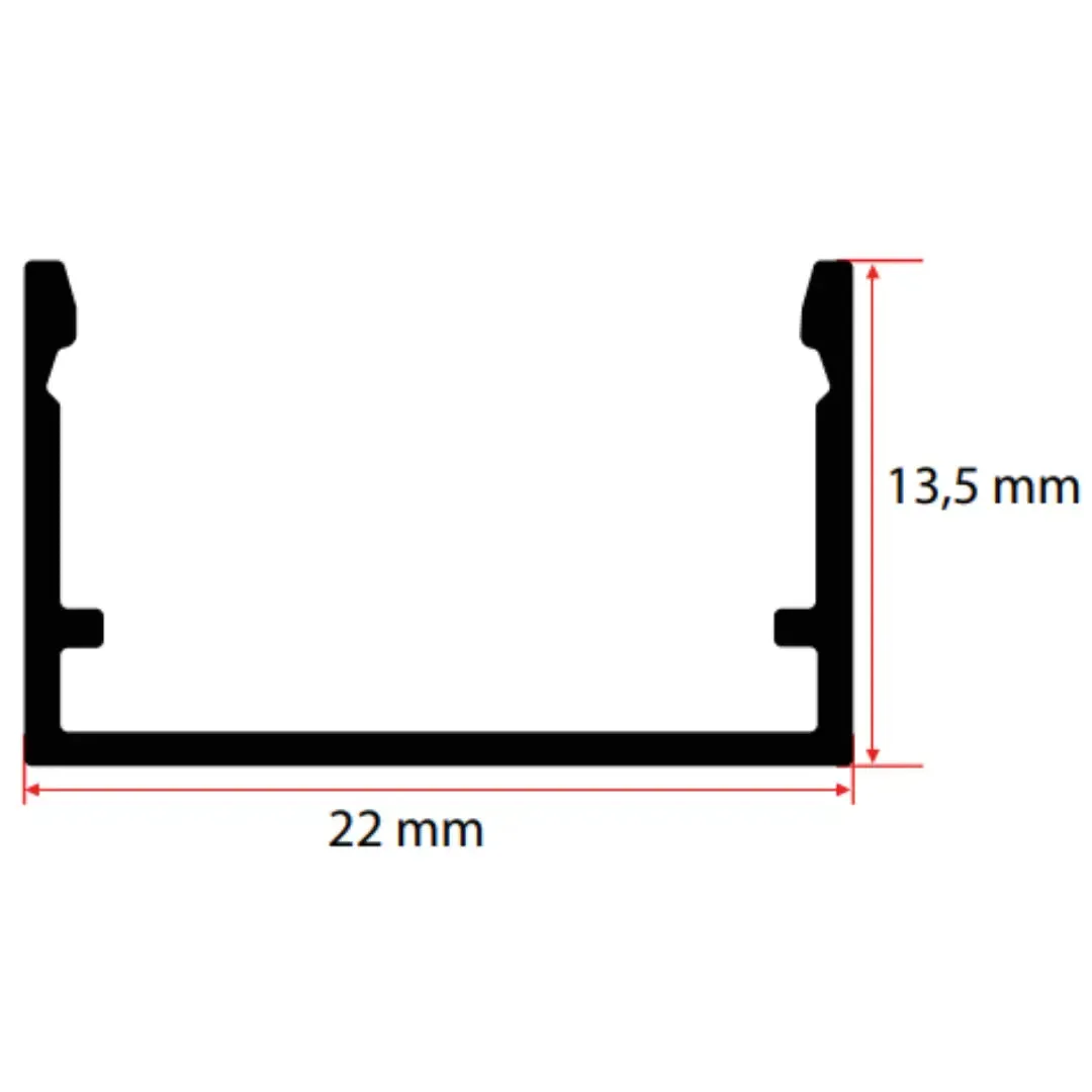 22MM Kanal LED Profili görseli 3